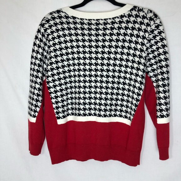 Rondina Houndstooth Cardigan Sweater - Picture 3 of 9